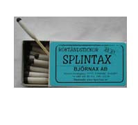Røykstikke, Splintax, Boks a 25 stk